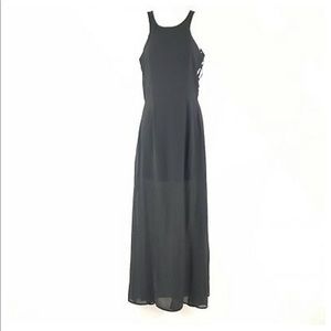 Ligali  Black Long Maxi Dress Small